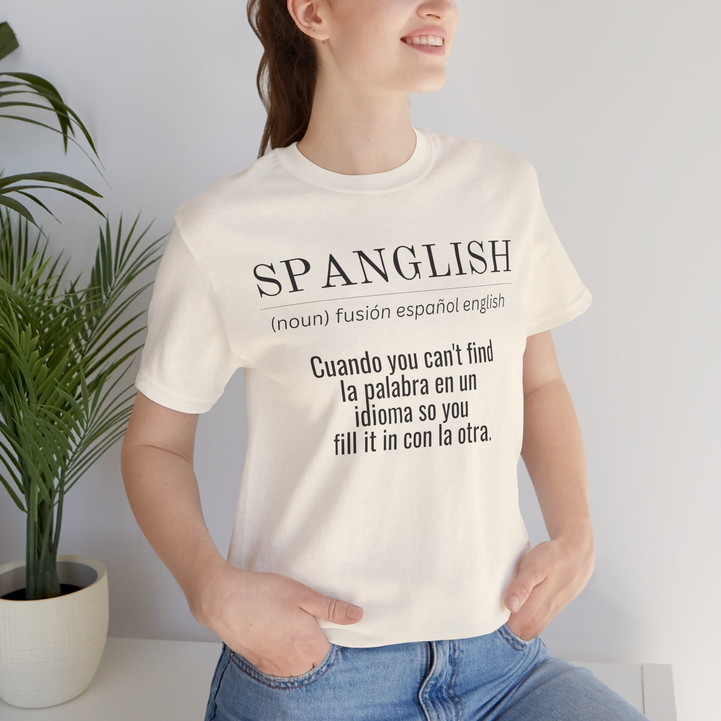 Spanglish Definition Shirt | Bilingual Pride Graphic Tee