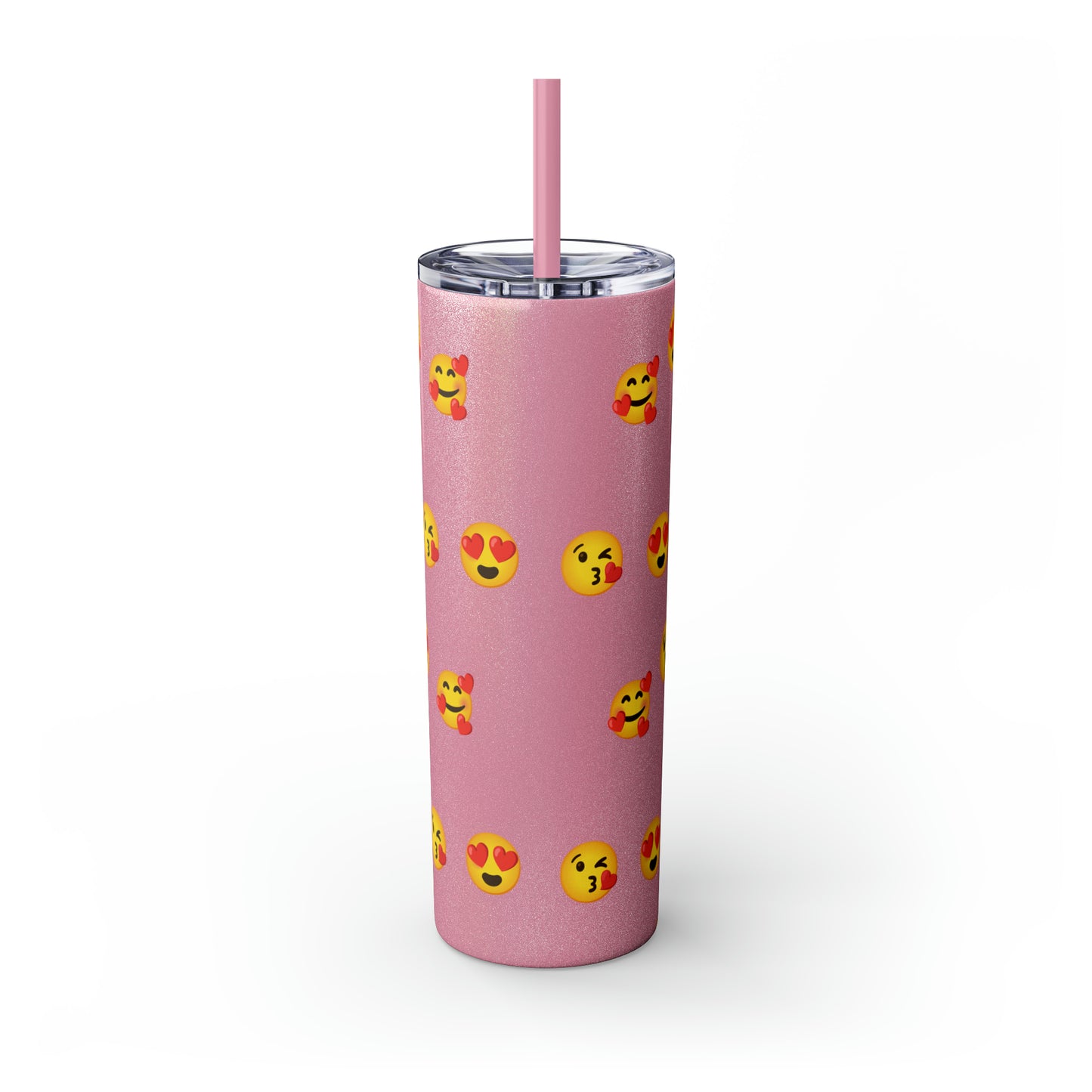 Love Emoji Tumbler with Straw, 20oz