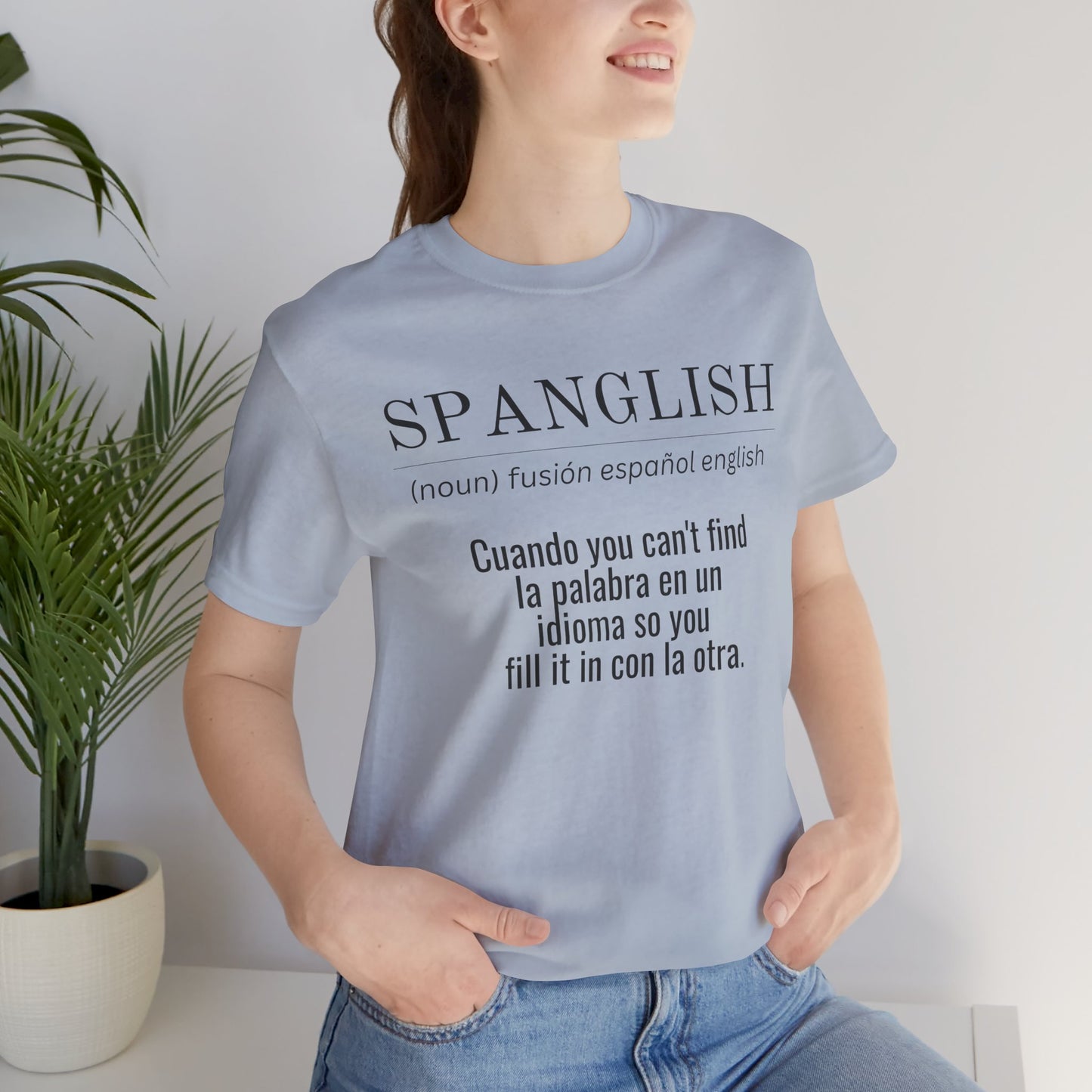 Spanglish Definition Shirt | Bilingual Pride Graphic Tee