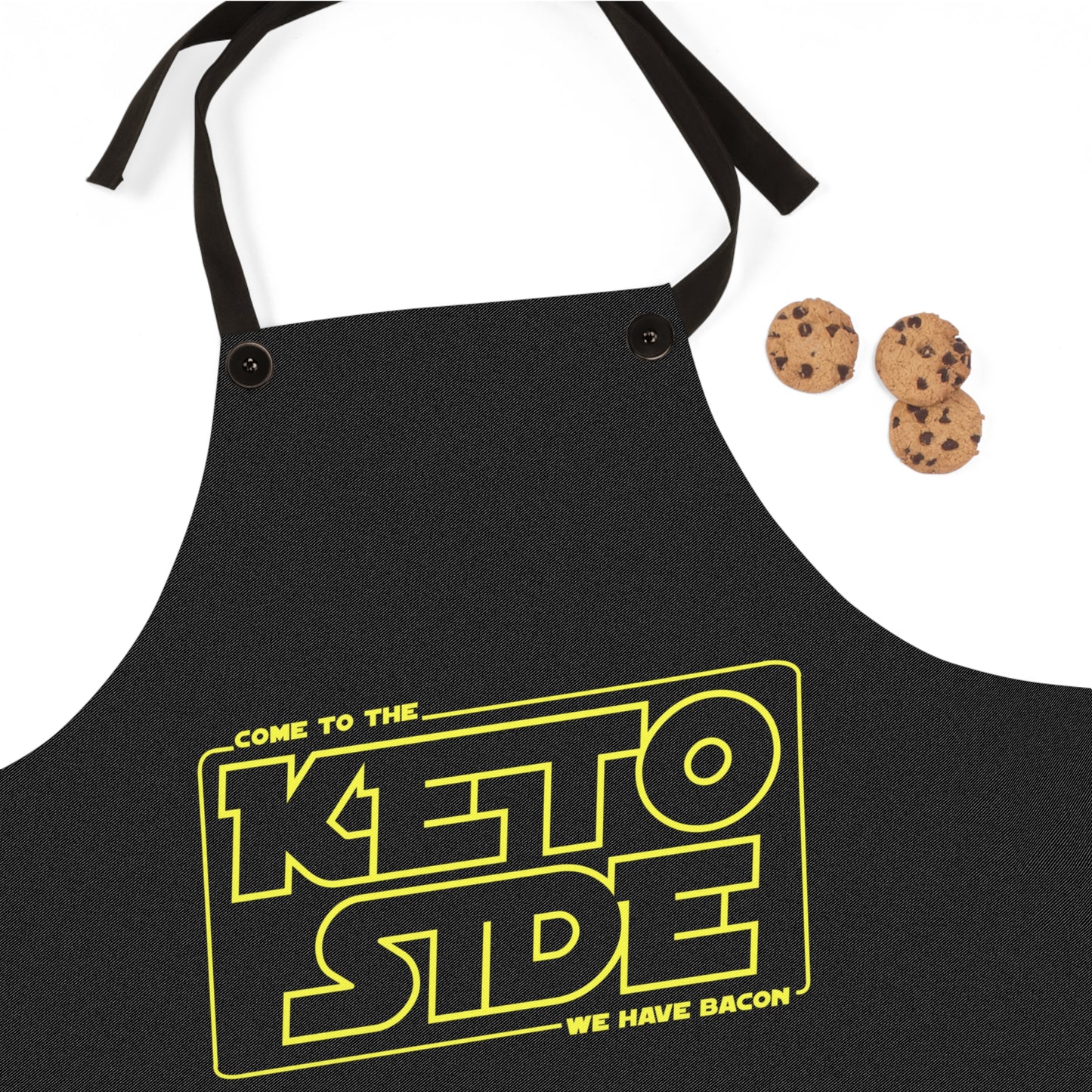 Keto Side Apron, Fun Kitchen Gift, Bacon Lover's Apron, Cooking Apron, Star Wars Inspired Kitchenware, Unique Culinary Accessory