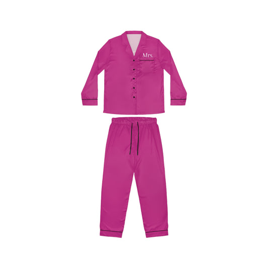 "Mrs." Satin Pink Pajamas