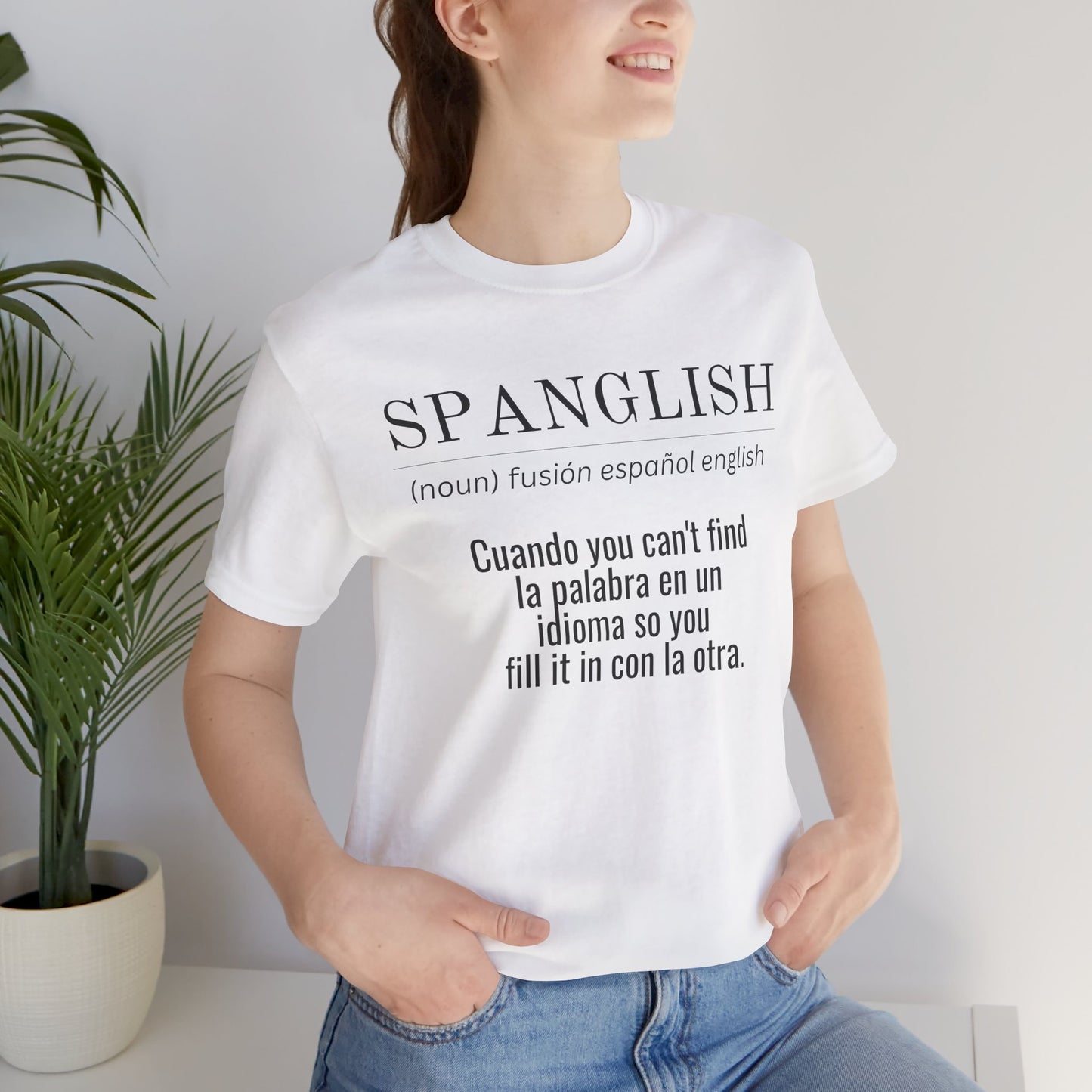 Spanglish Definition Shirt | Bilingual Pride Graphic Tee