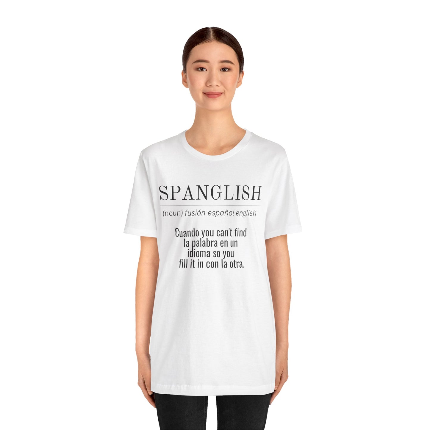 Spanglish Definition Shirt | Bilingual Pride Graphic Tee
