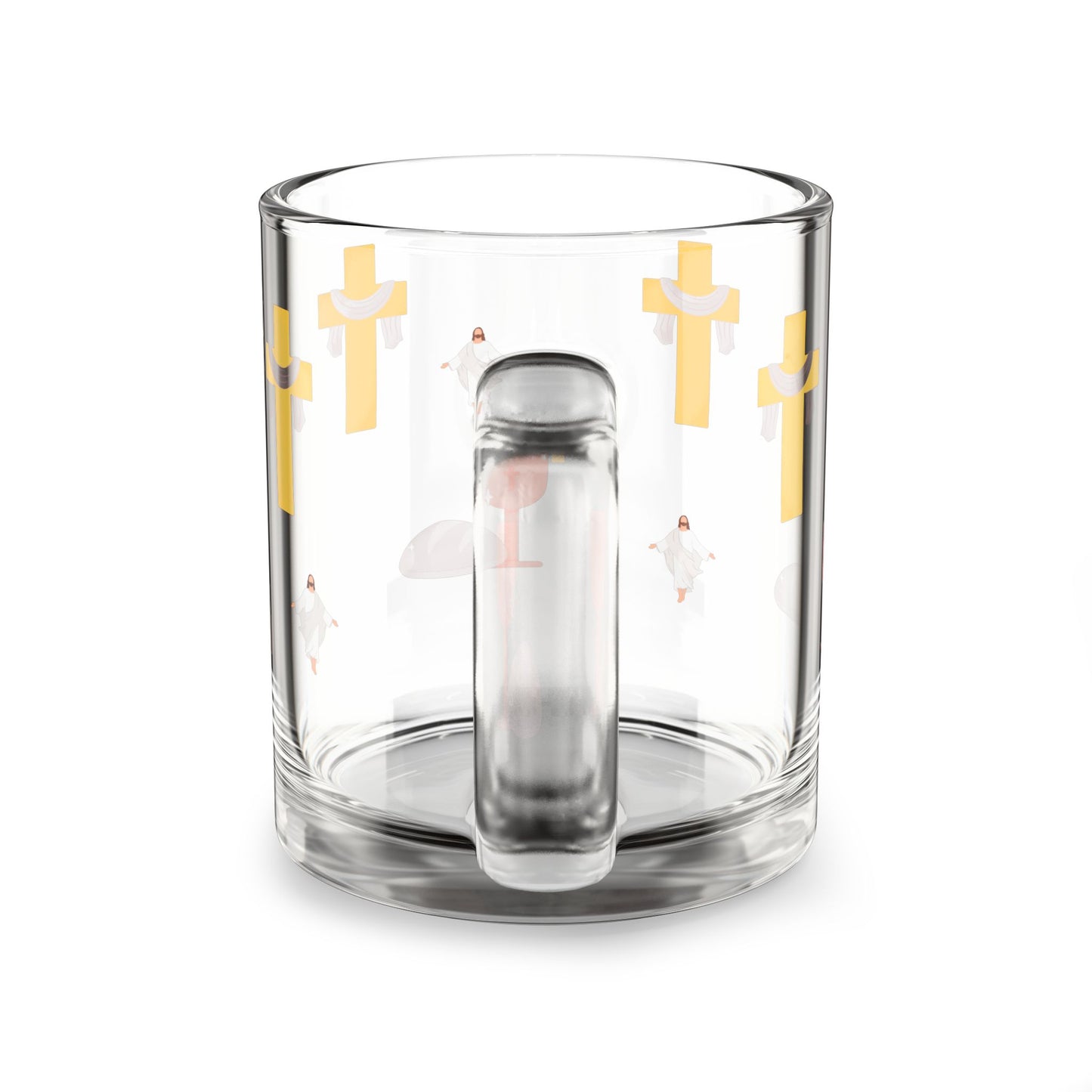 Christian-Themed Glass Mug, 10oz | Inspirational Drinkware for Faith Lovers, Gift for Birthdays, Holidays, and Celebrations