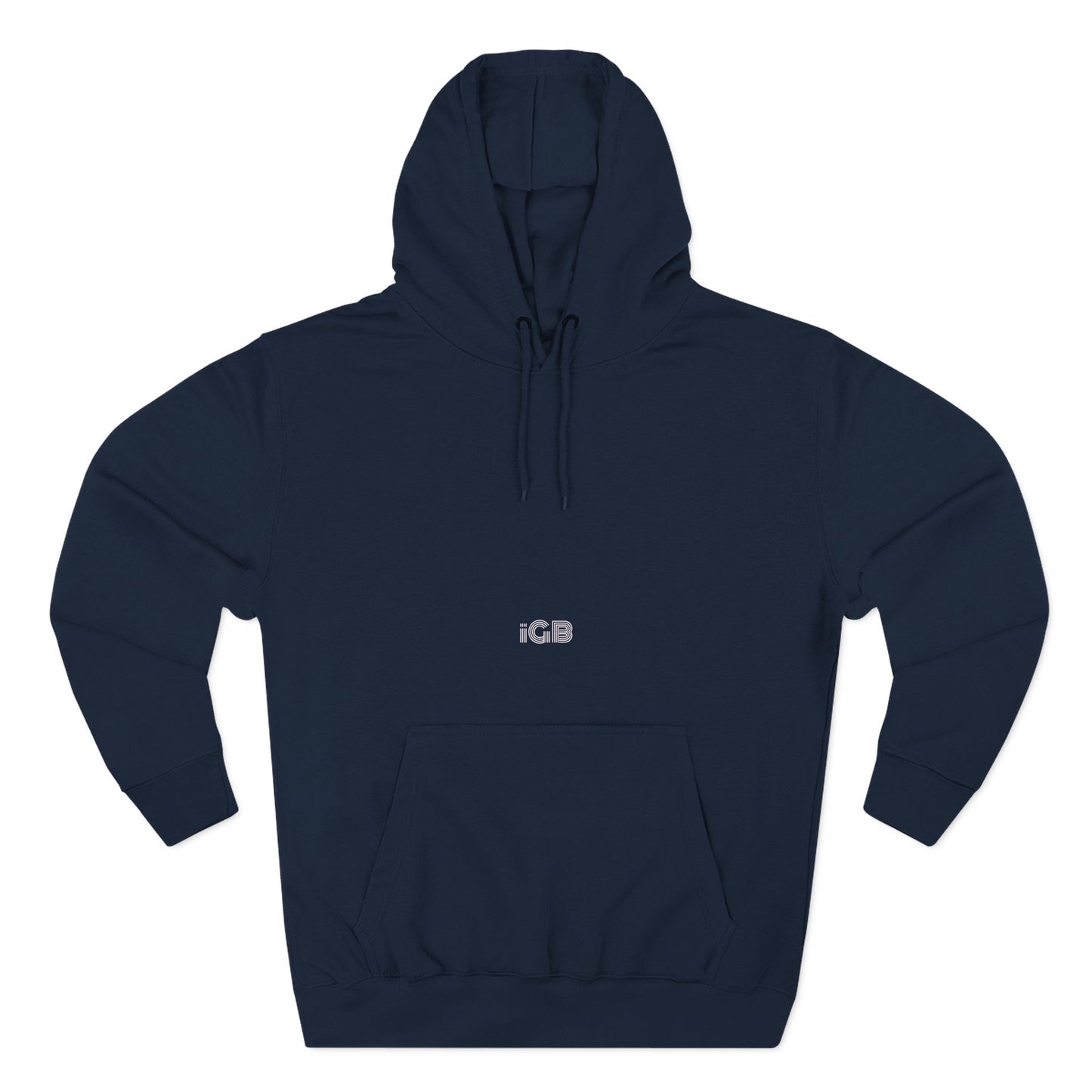 iGB Fits Cozy Three-Panel Fleece Hoodie, Casual Wear, Unisex Fashion, Gift for Her/Him, Fall/Winter Apparel, Comfortable Layering
