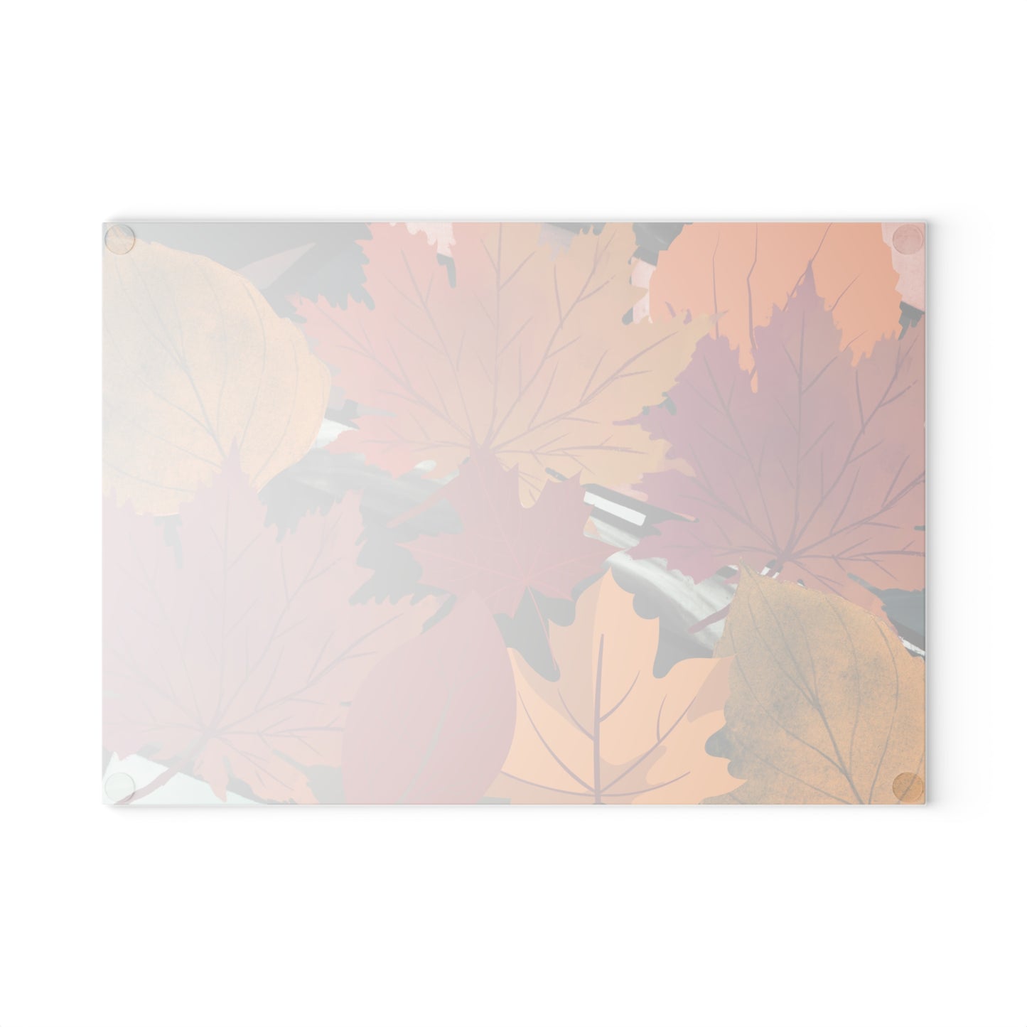 Autumn Leaves Glass Cutting Board, Kitchen Decor, Fall Gifts, Thanksgiving Tableware, Seasonal Cooking, Harvest Celebration