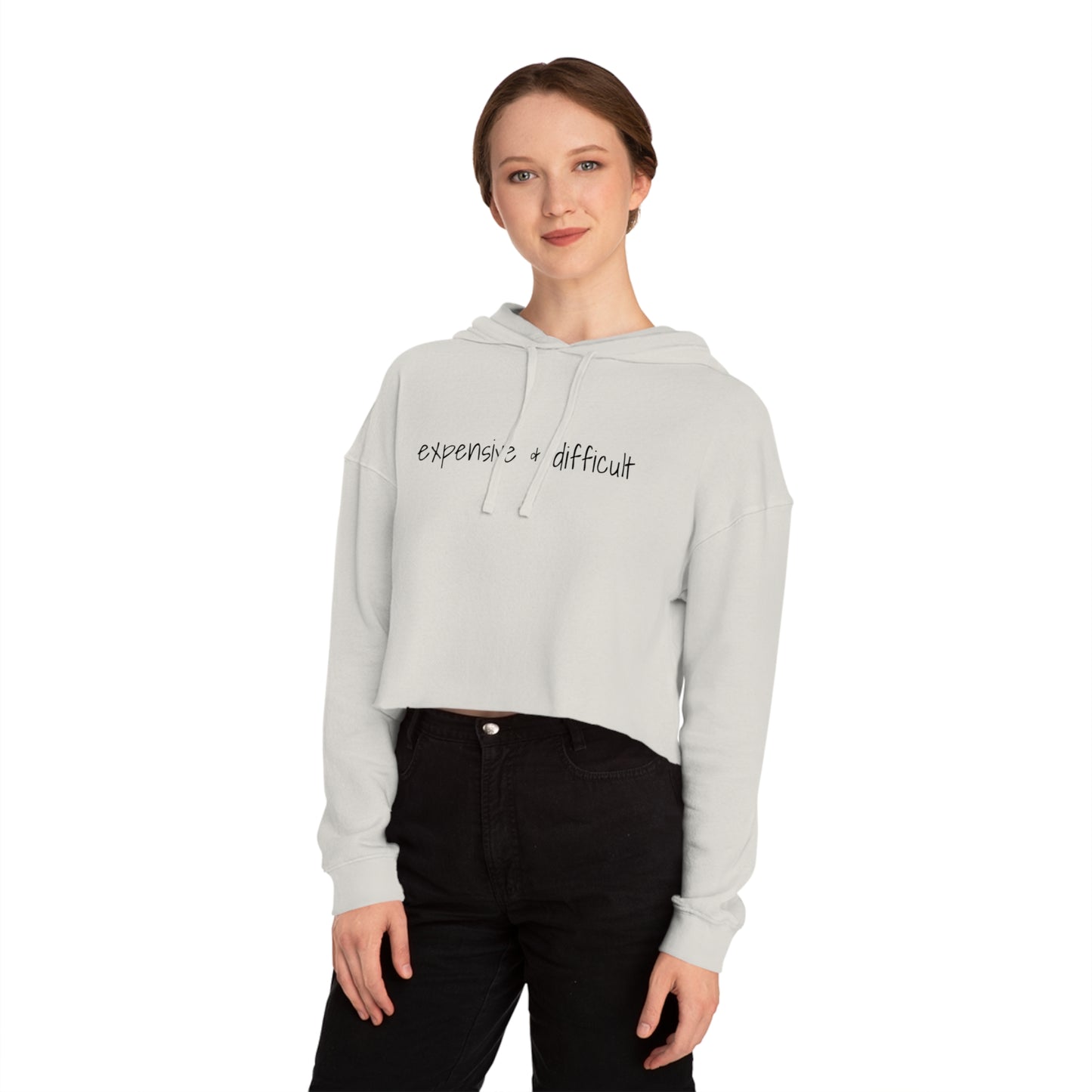 Expensive & Difficult, Cropped Hoodie