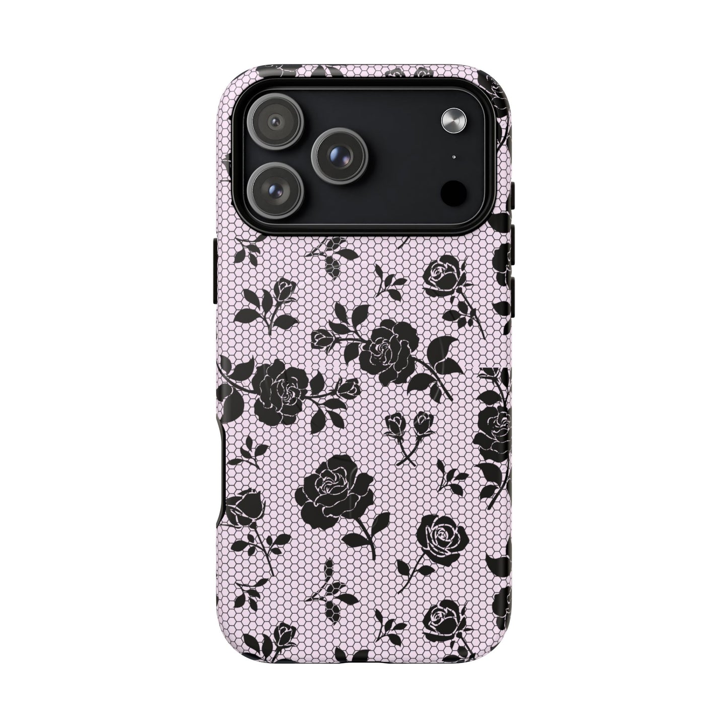 Blush Lace Bloom MagSafe Phone Case