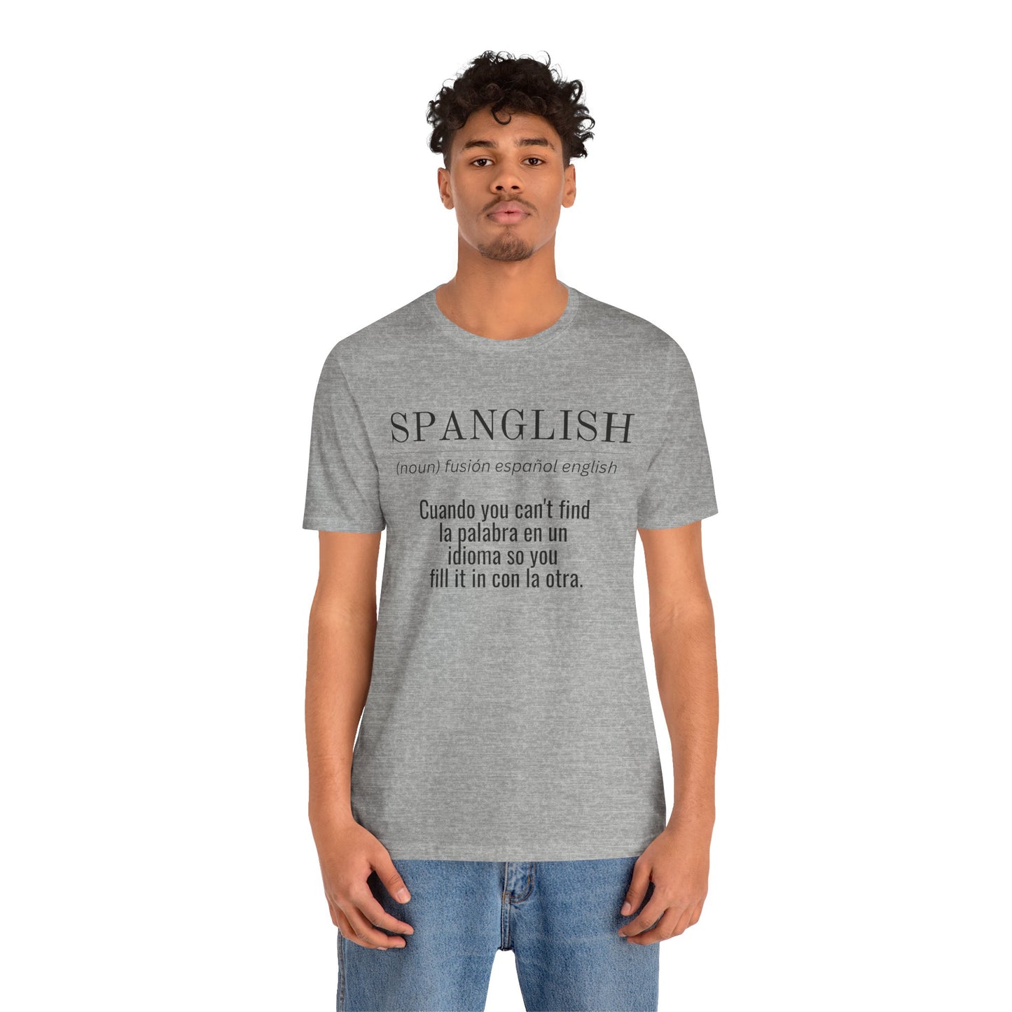 Spanglish Definition Shirt | Bilingual Pride Graphic Tee