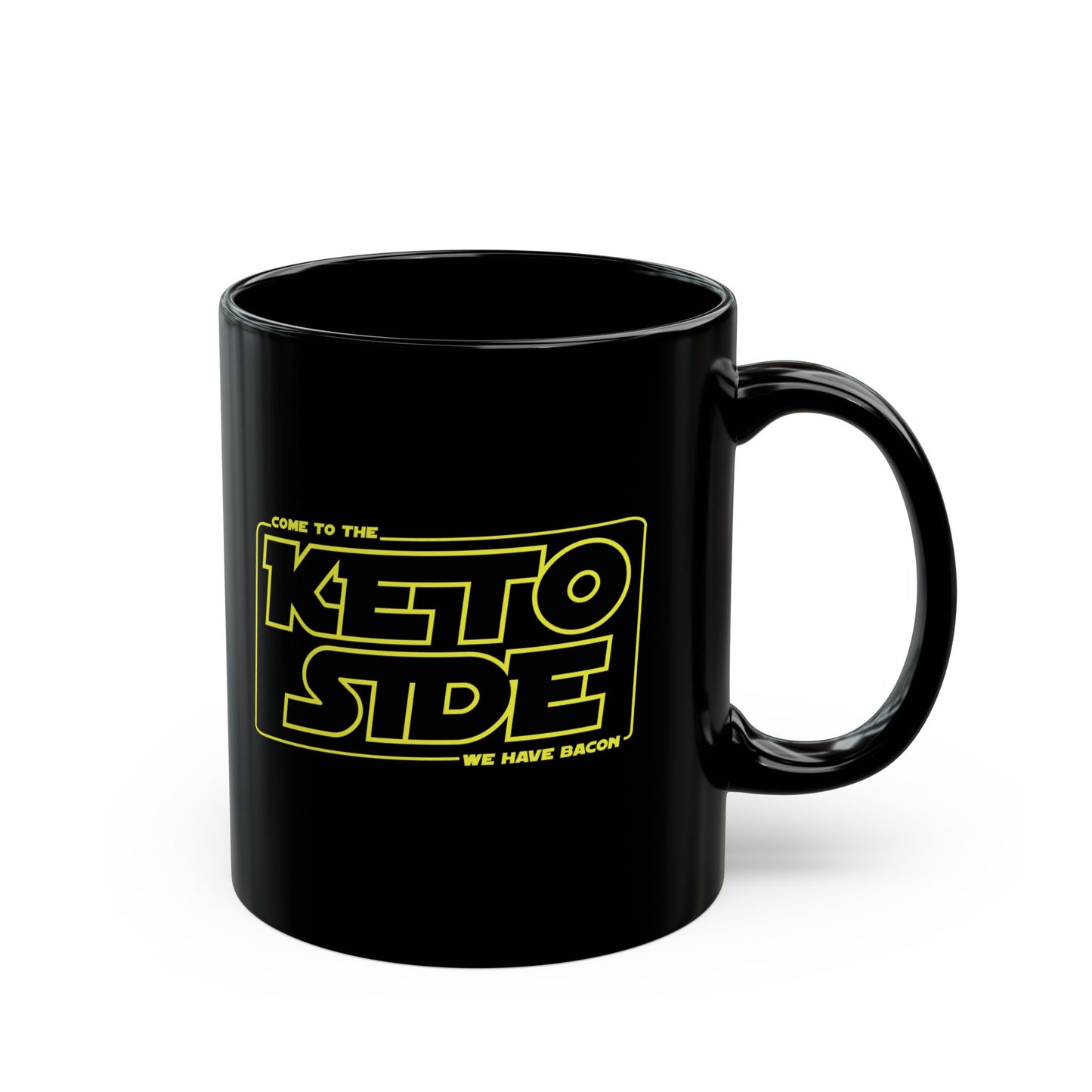 Keto Dark Side Mug for Coffee Lovers, Custom Gift, Unique Design, Perfect for Home or Office, Great for Birthdays, Holidays