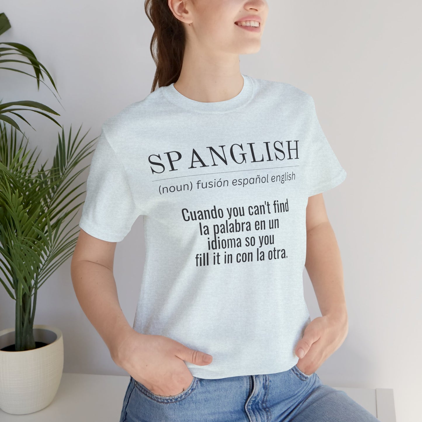 Spanglish Definition Shirt | Bilingual Pride Graphic Tee