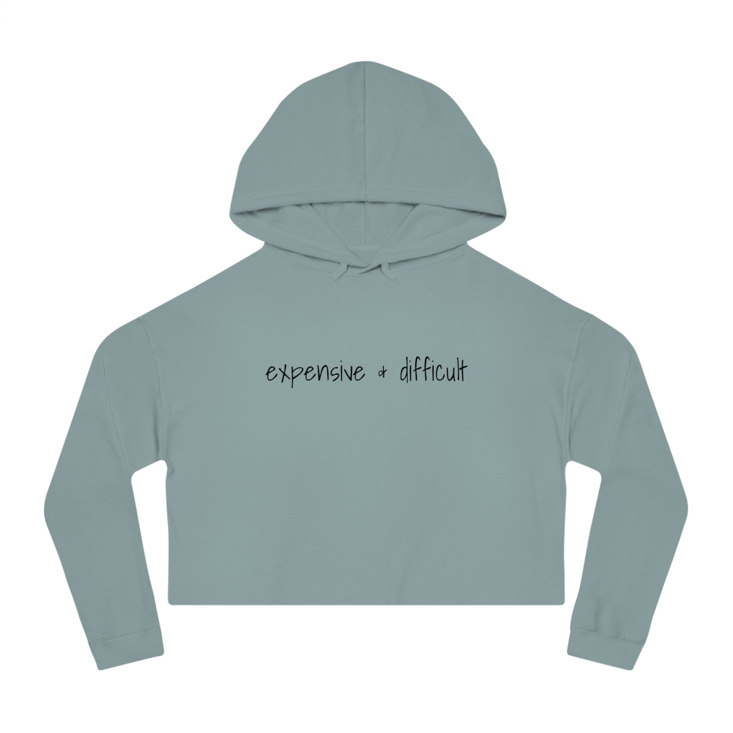 Expensive & Difficult, Cropped Hoodie