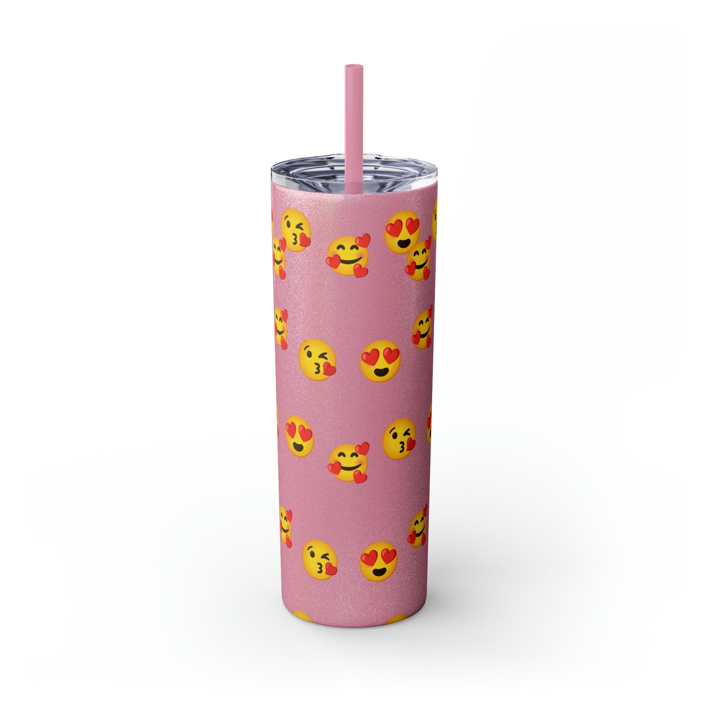 Love Emoji Tumbler with Straw, 20oz
