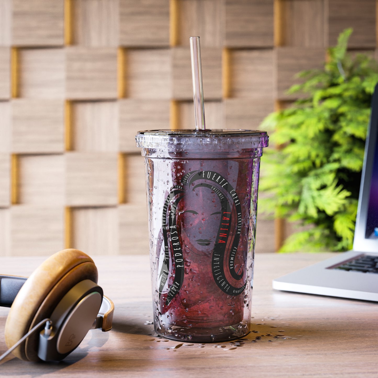 Fuerza Latina Acrylic Cup | Latina Empowerment Pride Tumbler