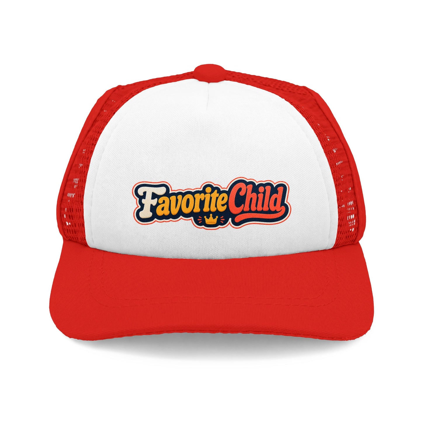 Favorite Child Trucker Hat — Retro Foam Mesh Dog Patch