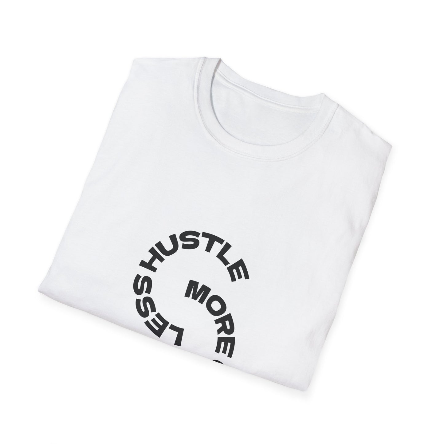 Hustle More, Coffee Less T-Shirt — Minimalist Motivational Graphic Tee