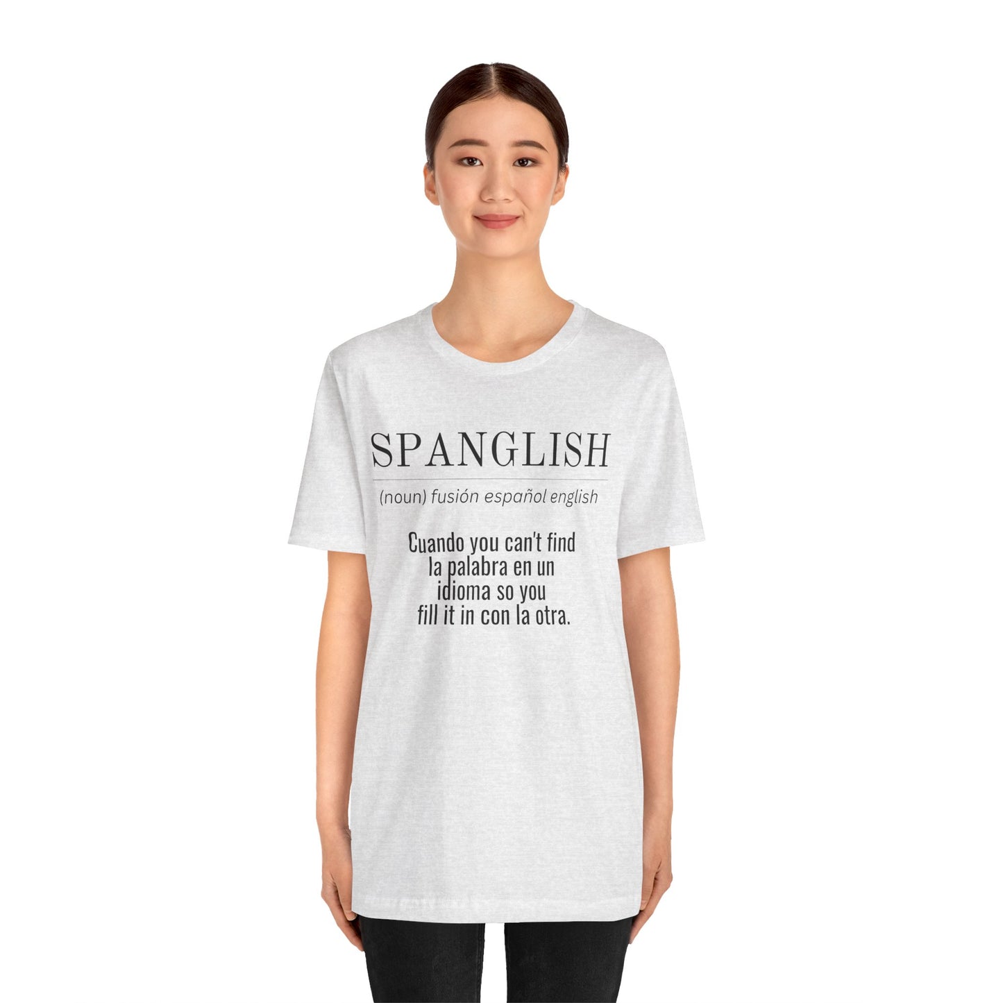 Spanglish Definition Shirt | Bilingual Pride Graphic Tee