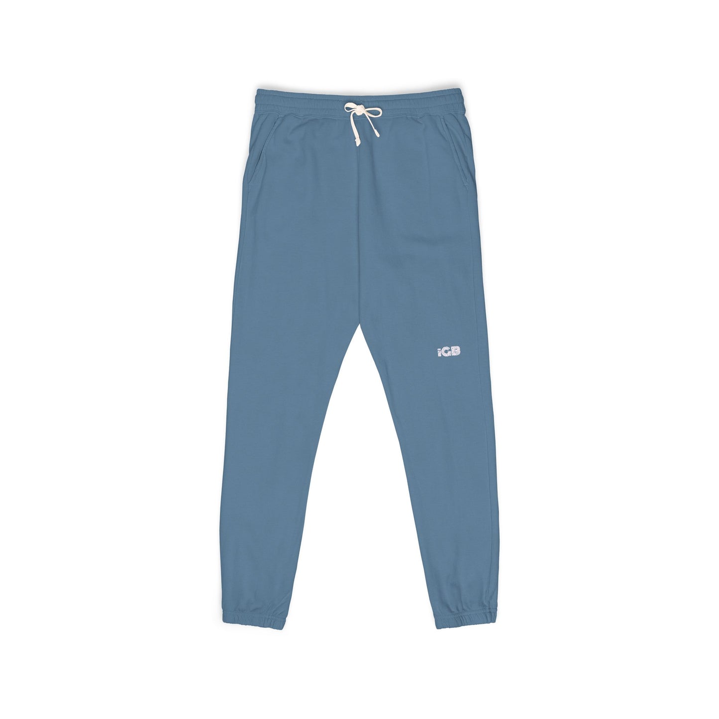 iGB Fits Cozy Unisex Garment-Dyed Fleece Sweatpants | Relaxed Lounge Wear for Home, Travel, Gifts, Special Occasions, Everyday Comfort