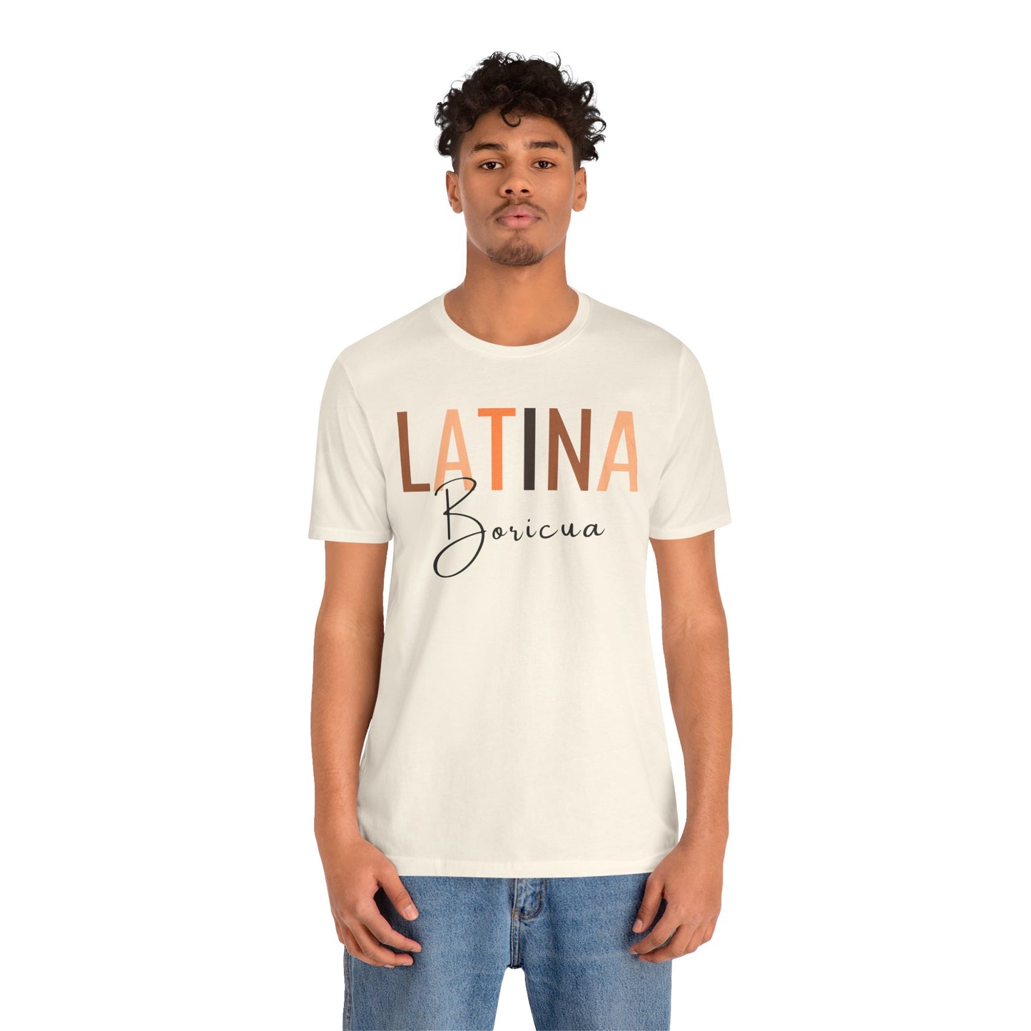 Latina Boricua, Shirt with Black Font