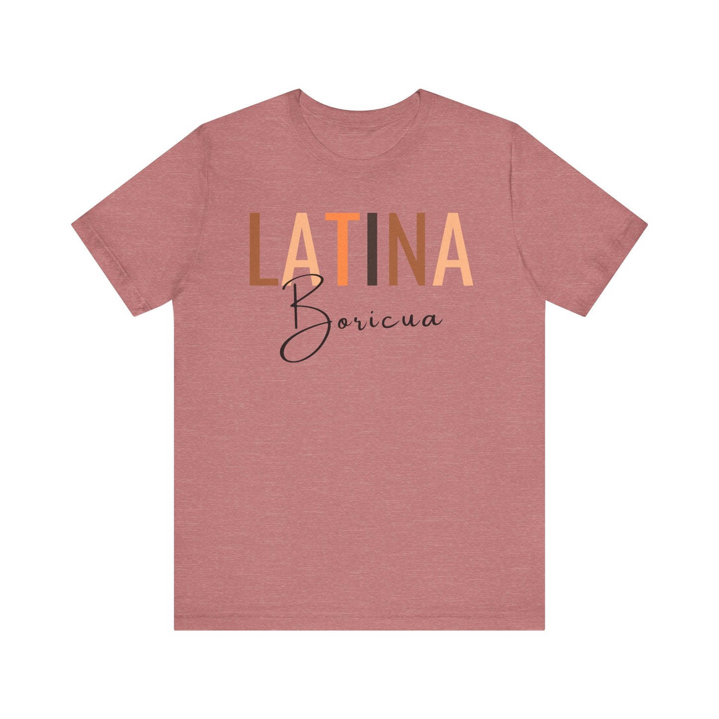 Latina Boricua, Shirt with Black Font