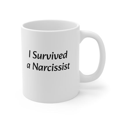 I Survived a Narcissist, Ceramic Mug 11oz