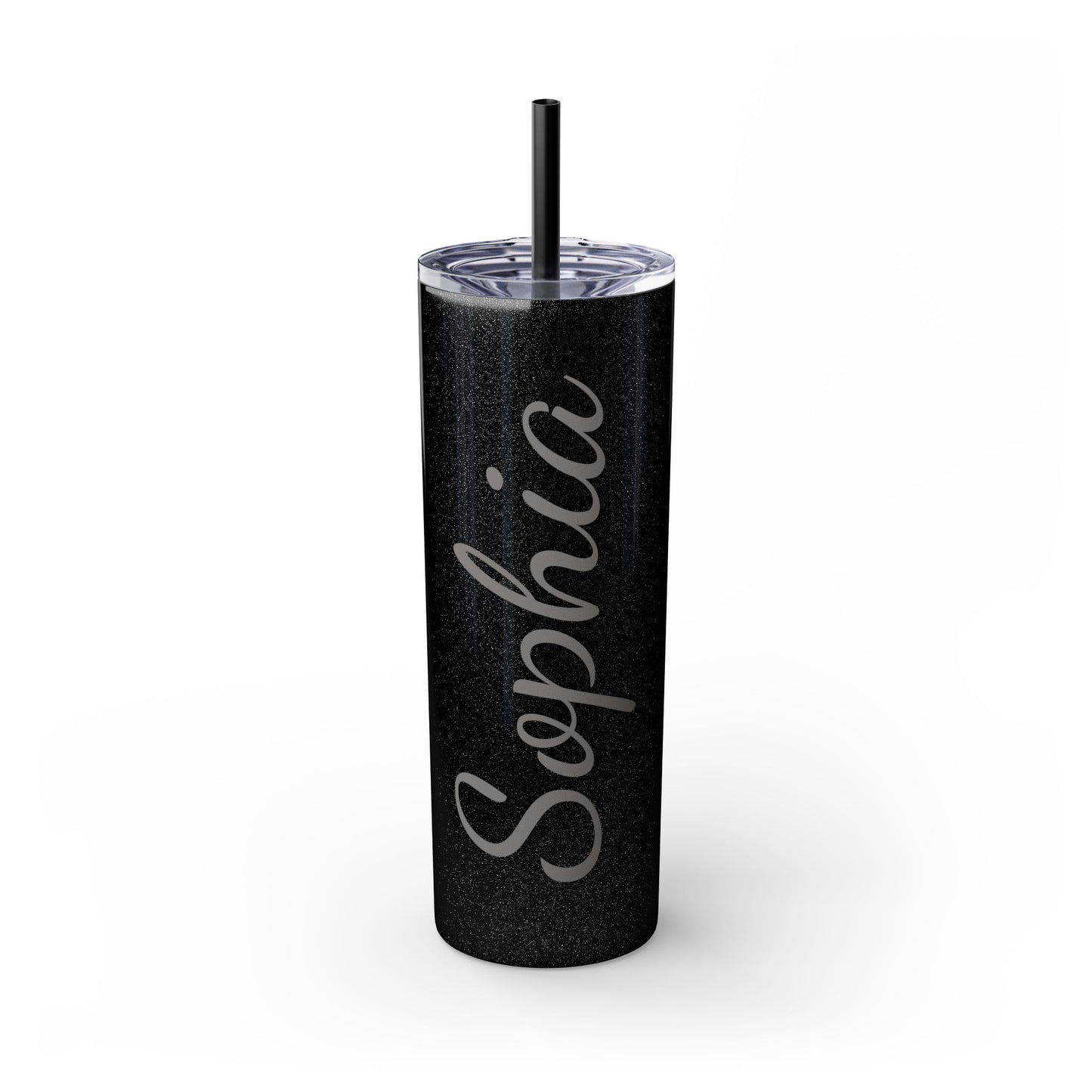 Custom Glitter Skinny Tumbler, 20 oz