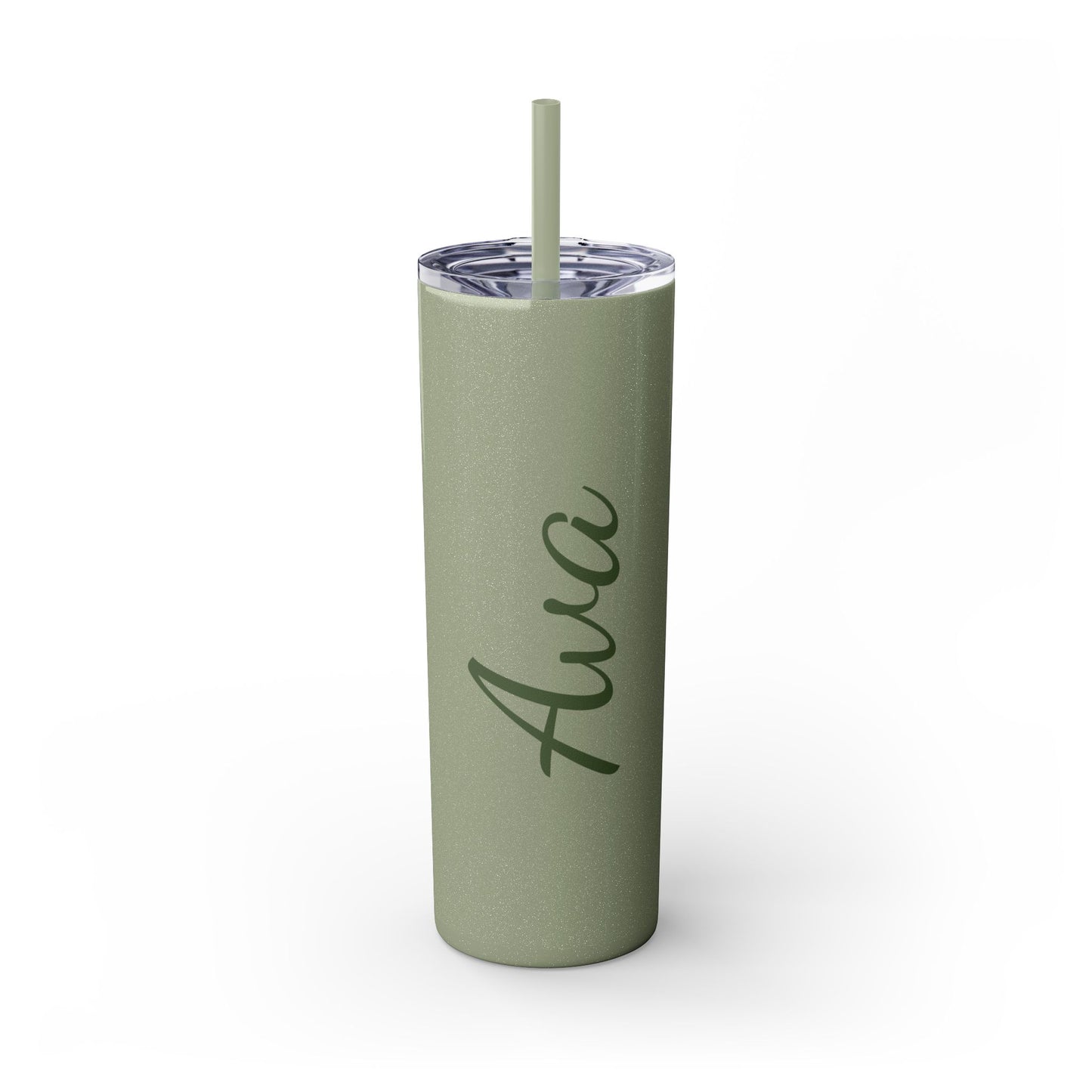 Custom Glitter Skinny Tumbler, 20 oz