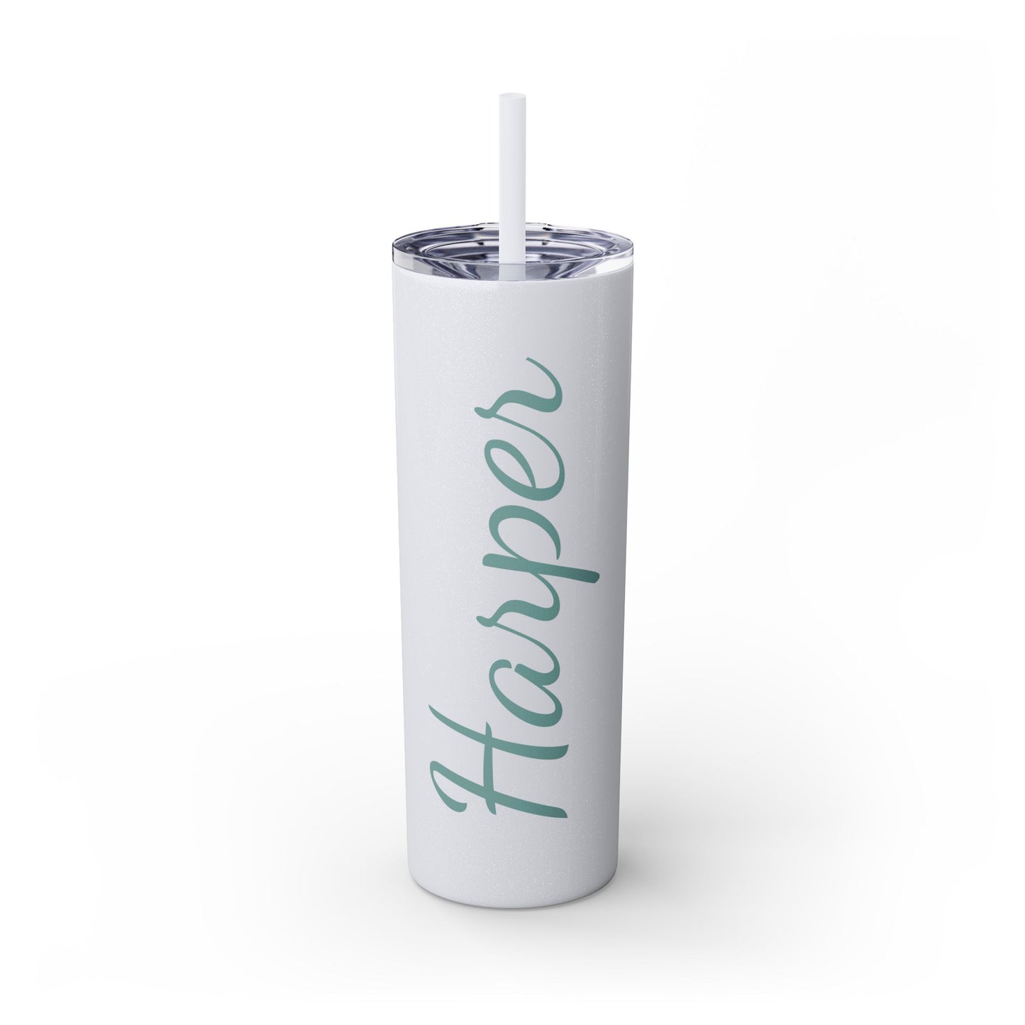Custom Glitter Skinny Tumbler, 20 oz