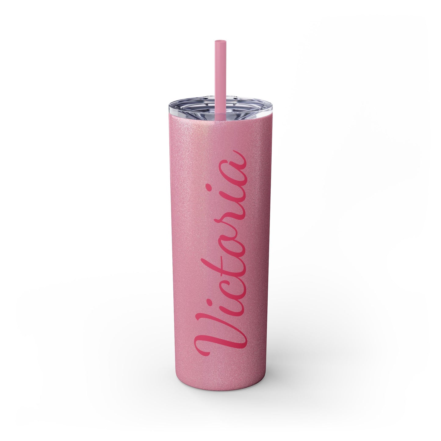 Custom Glitter Skinny Tumbler, 20 oz