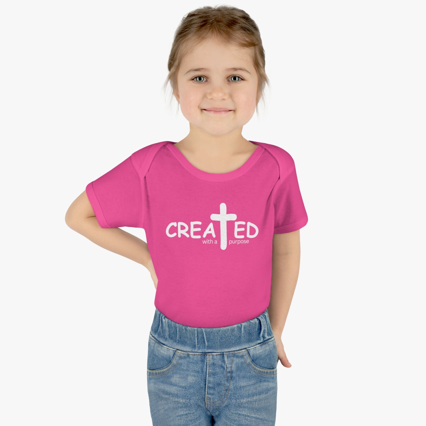 Created With A Purpose, Infant Baby Rib Bodysuit