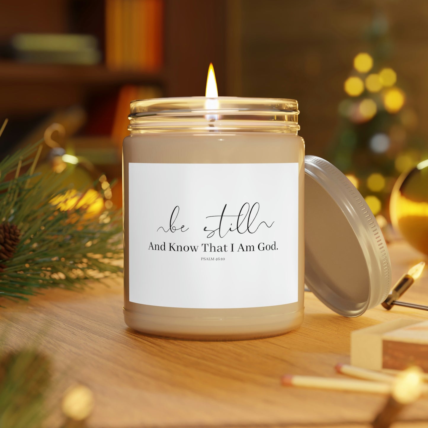 Psalm 46:10 Candle, 9oz