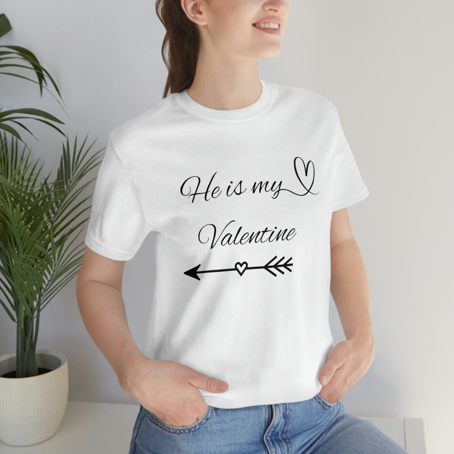 He is My Valentine, dark letter, Shirt