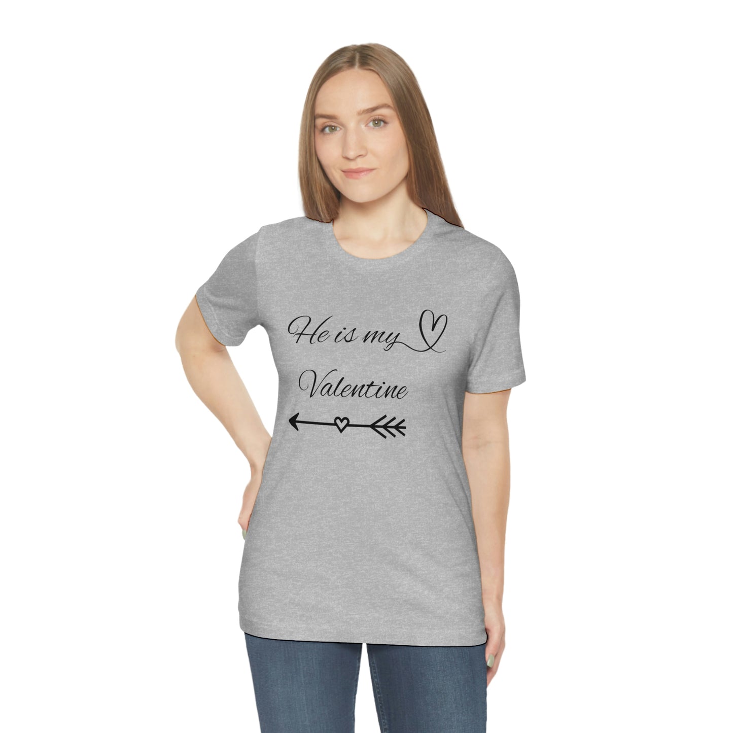 He is My Valentine, dark letter, Shirt
