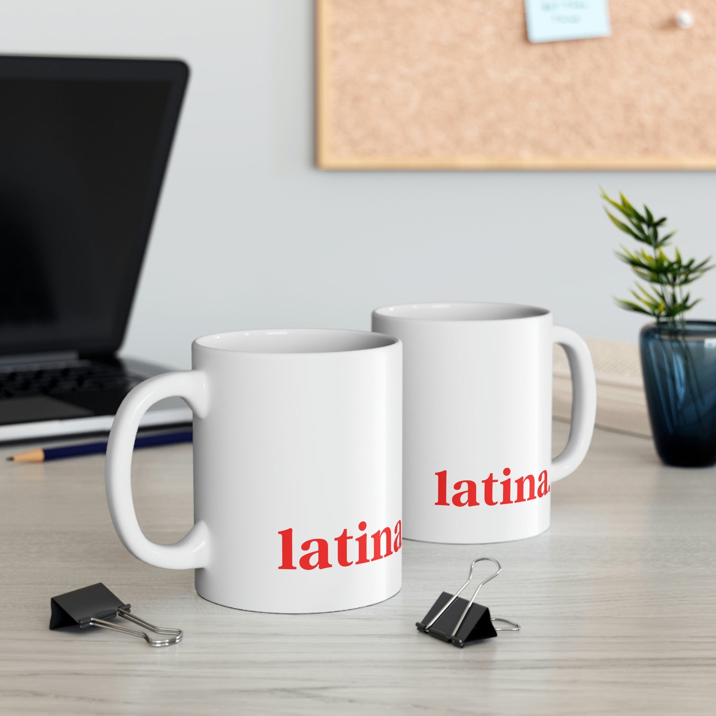 Latina Period, White Ceramic Mug 11oz