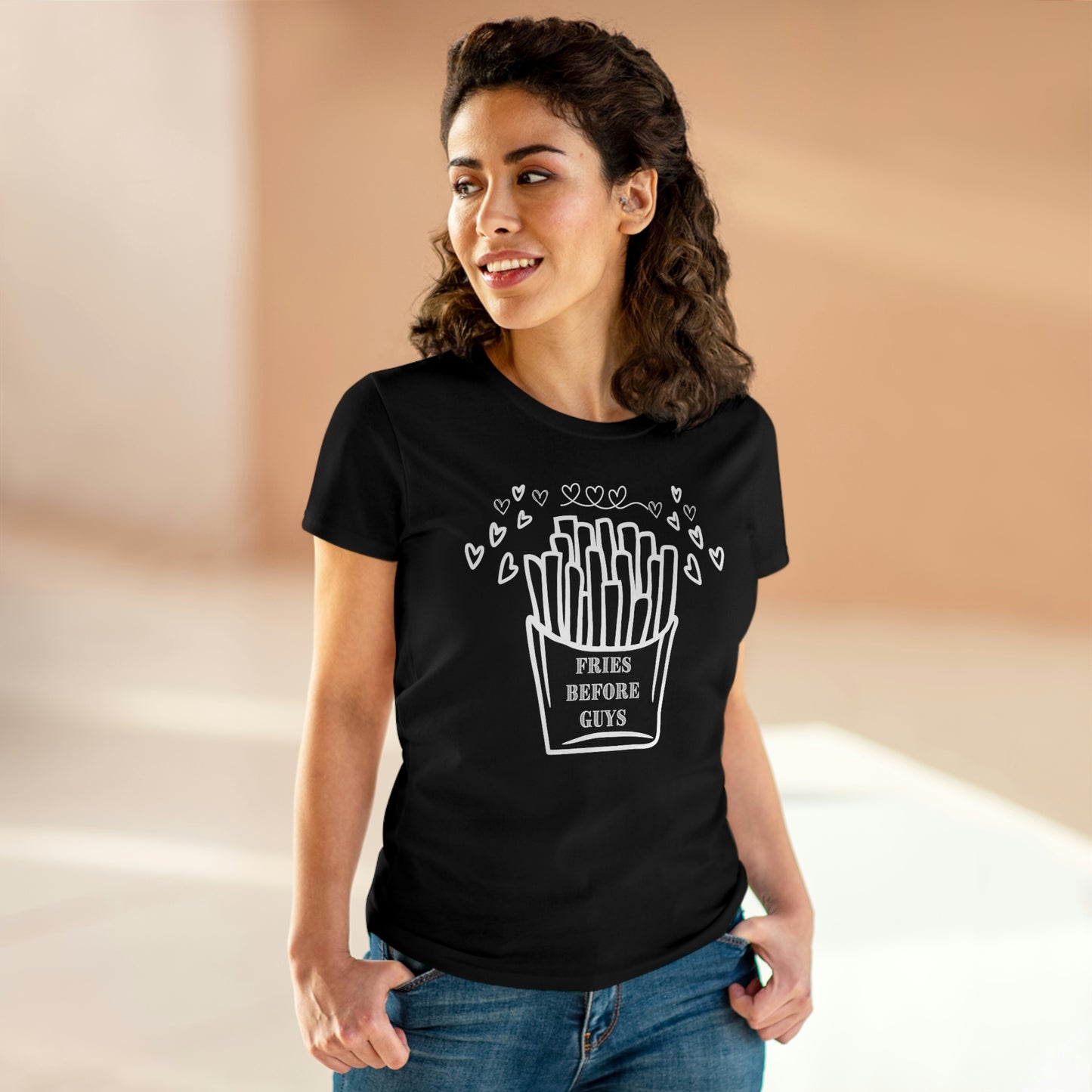 Fries Before Guys, Cotton Tee