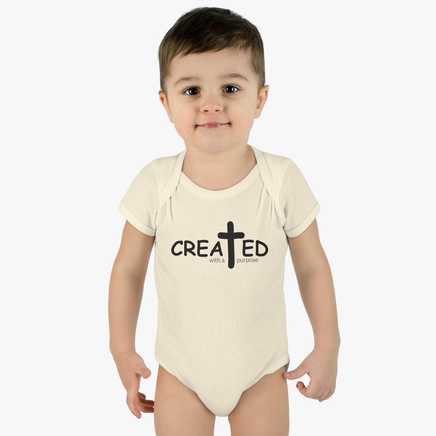 Created With A Purpose, Infant Baby Rib Bodysuit