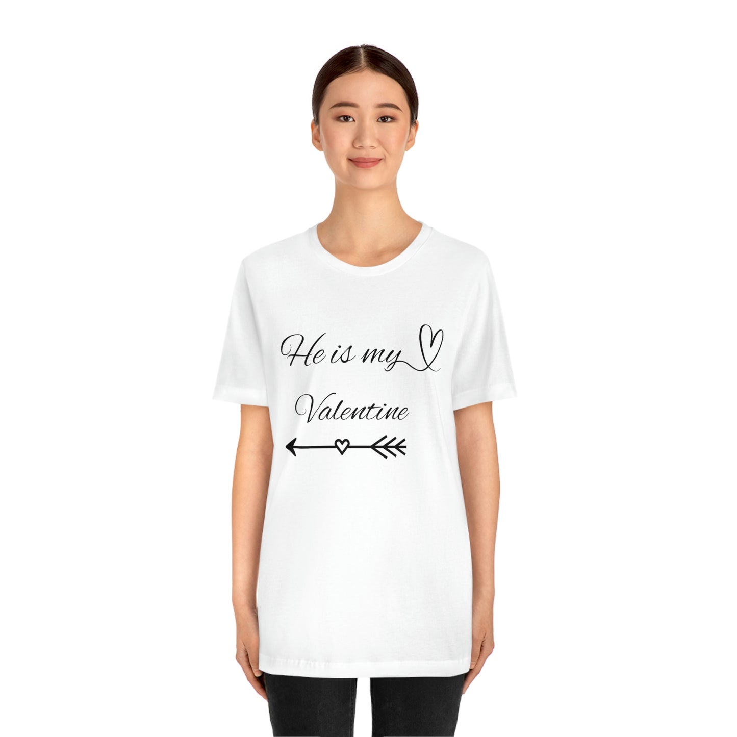 He is My Valentine, dark letter, Shirt