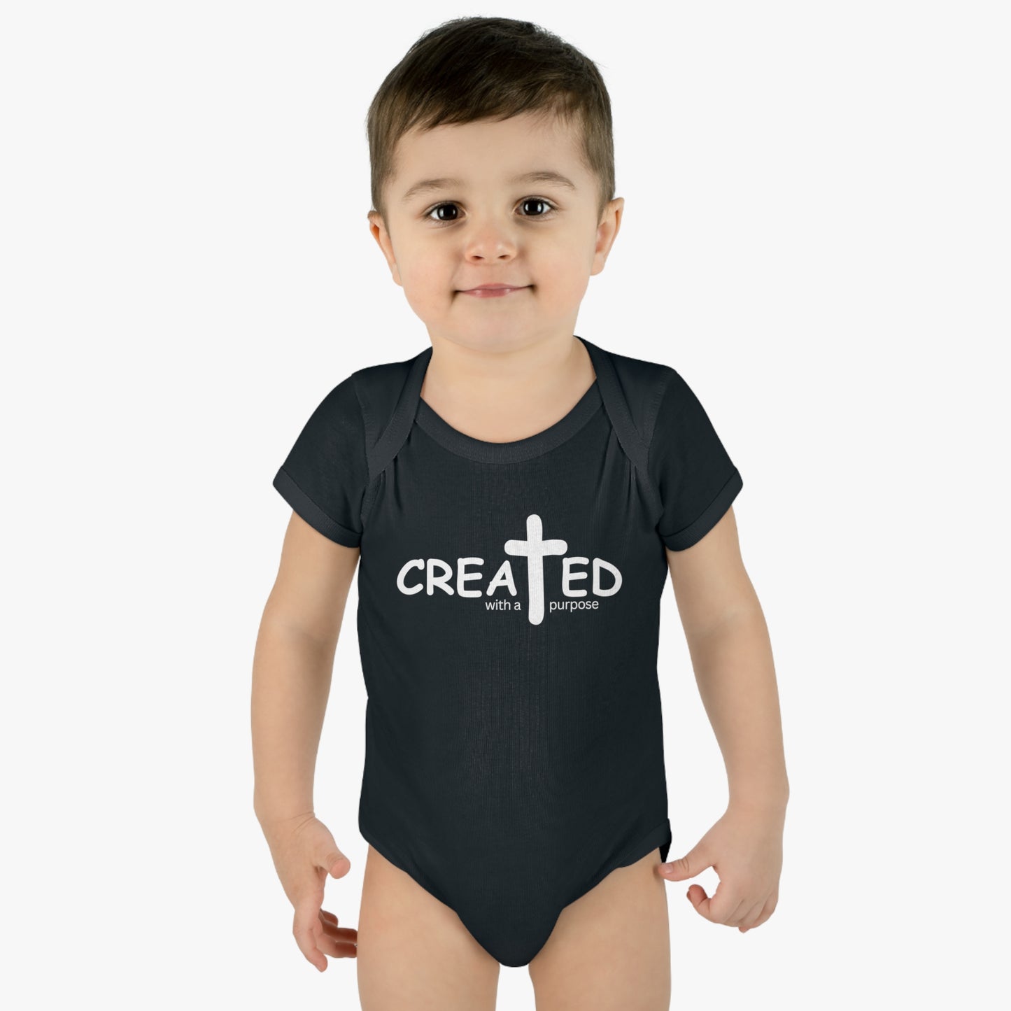 Created With A Purpose, Infant Baby Rib Bodysuit