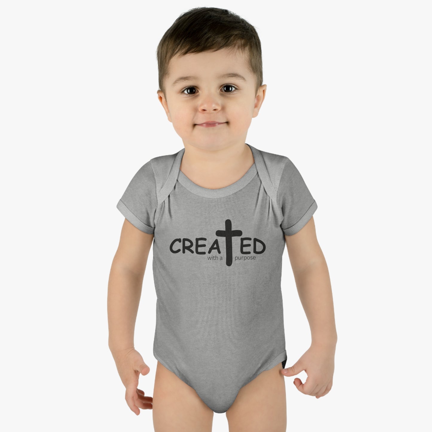 Created With A Purpose, Infant Baby Rib Bodysuit