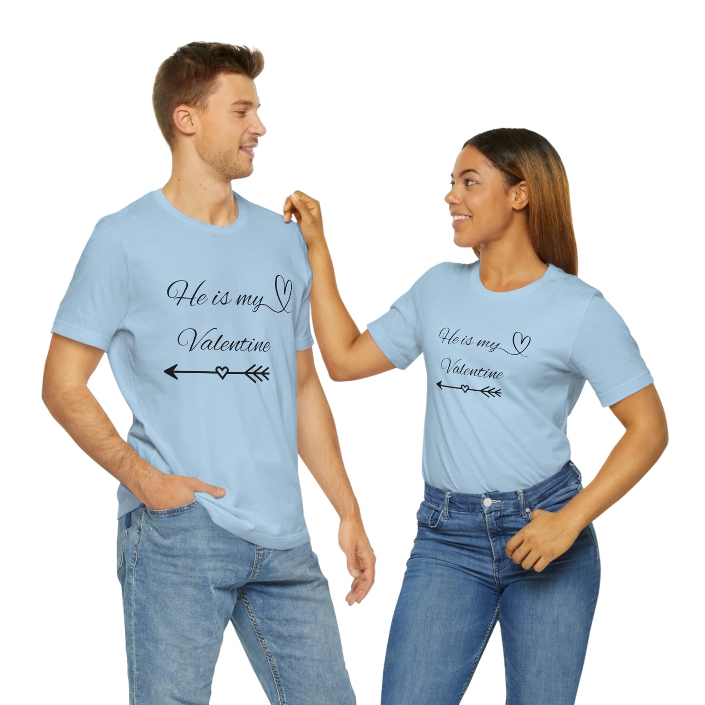 He is My Valentine, dark letter, Shirt