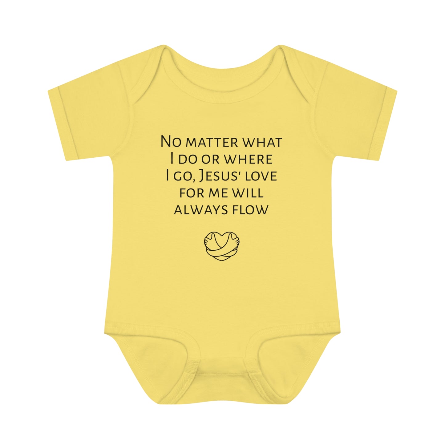 Jesus' Love For Me Will Always Flow, Infant Baby Rib Bodysuit
