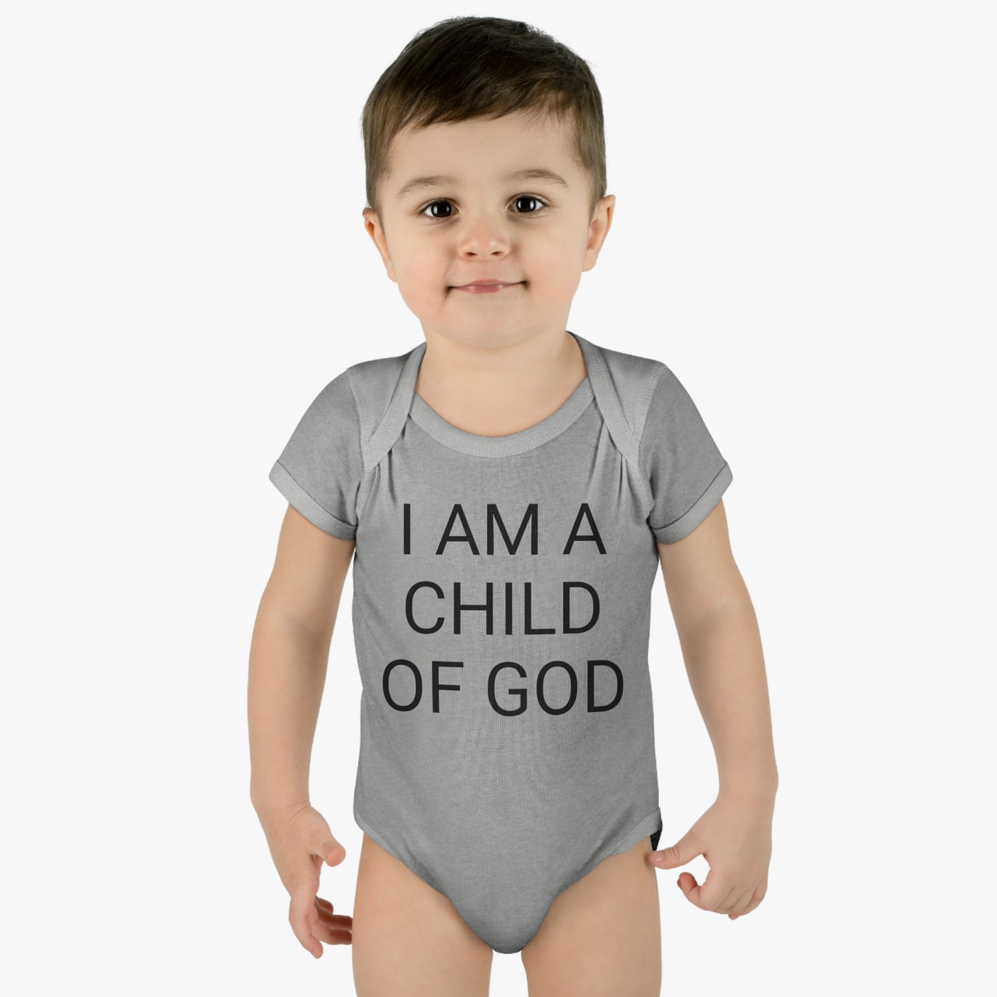 I Am A Child Of God, Infant Baby Rib Bodysuit