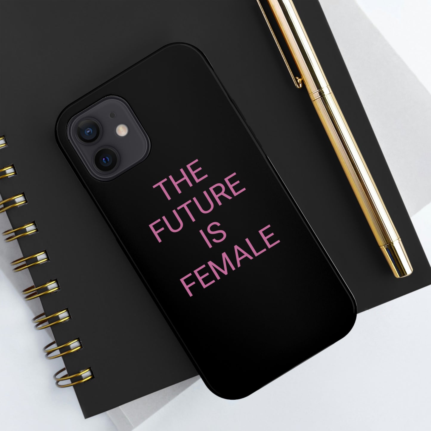 Black and Pink The Future Is Female, Phone Case