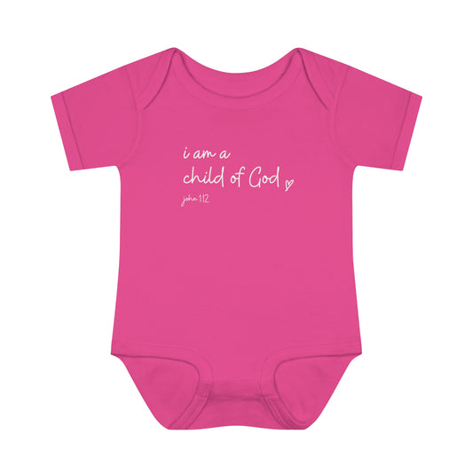 I Am A Child Of God, Infant Baby Rib Bodysuit