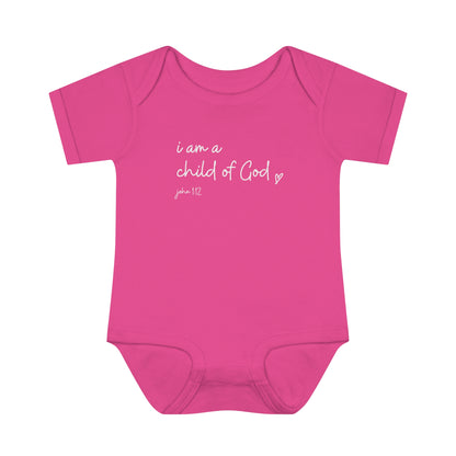 I Am A Child Of God, Infant Baby Rib Bodysuit