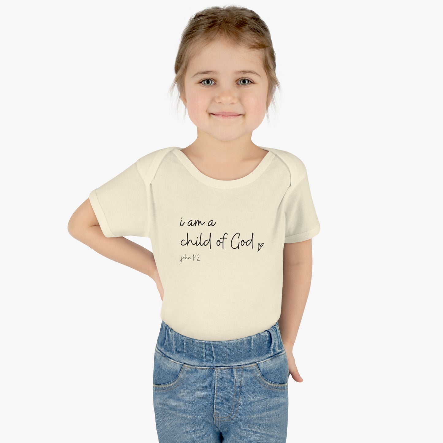 I Am A Child Of God, Infant Baby Rib Bodysuit