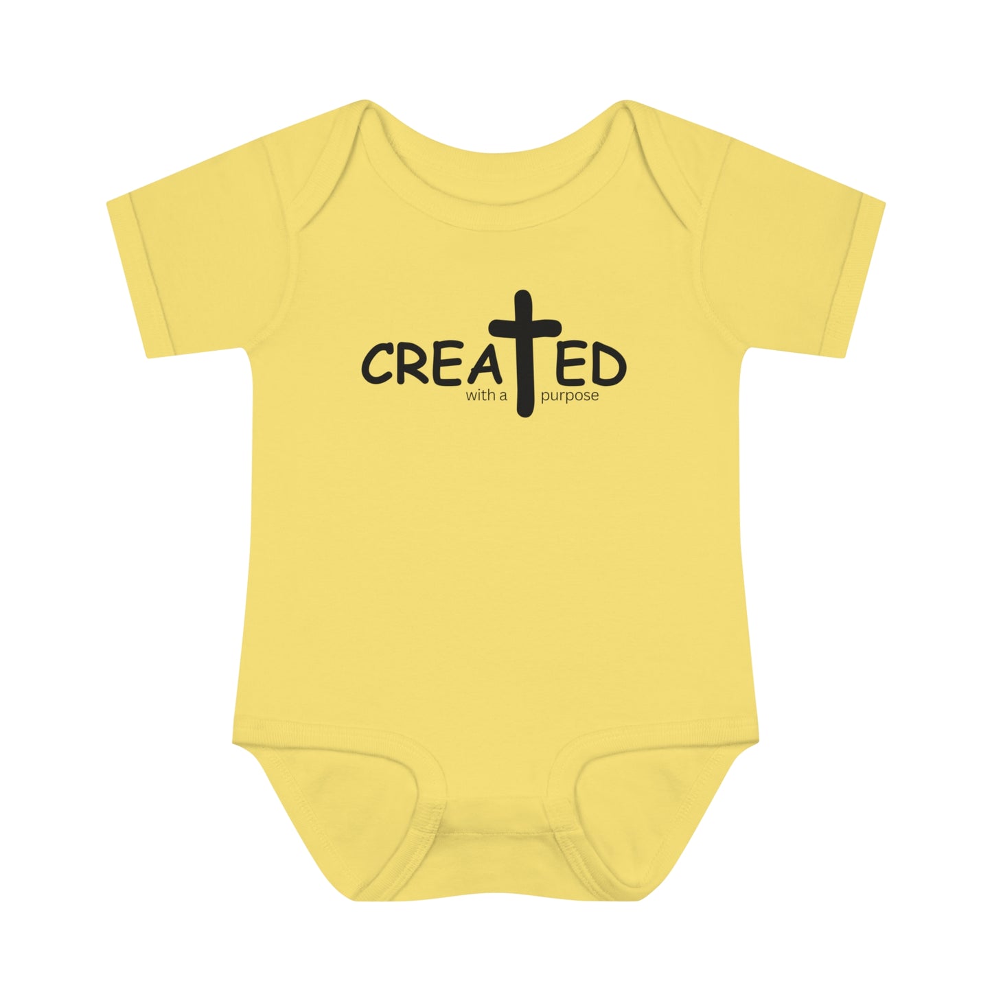Created With A Purpose, Infant Baby Rib Bodysuit