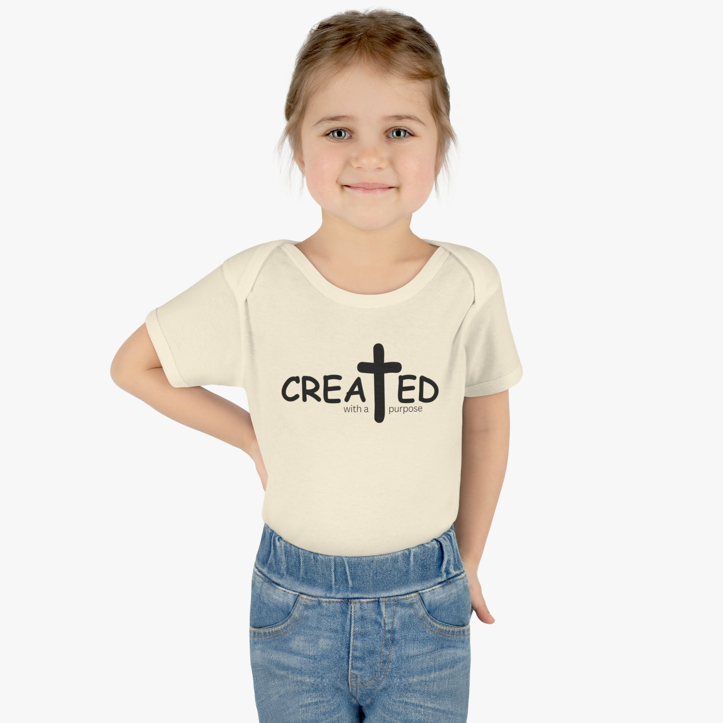 Created With A Purpose, Infant Baby Rib Bodysuit