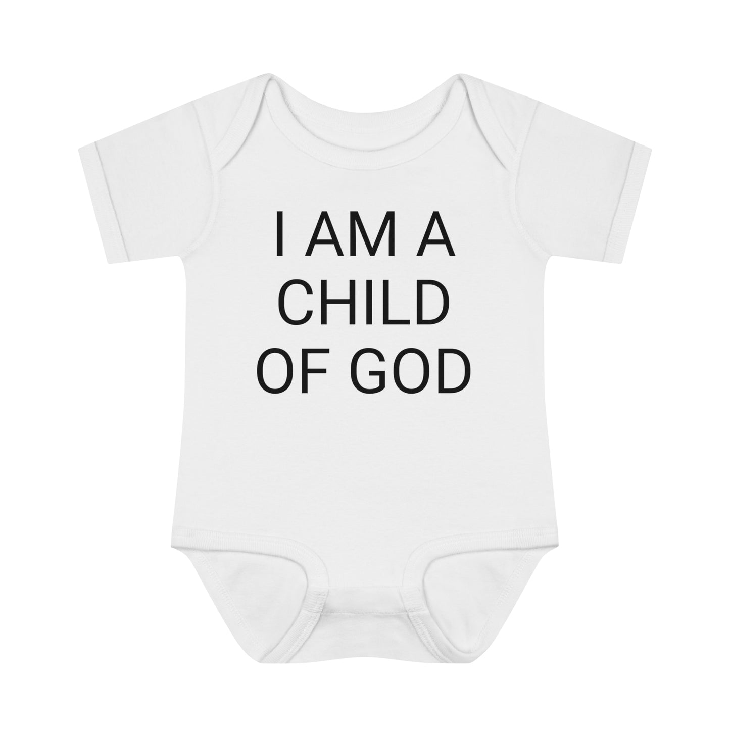 I Am A Child Of God, Infant Baby Rib Bodysuit