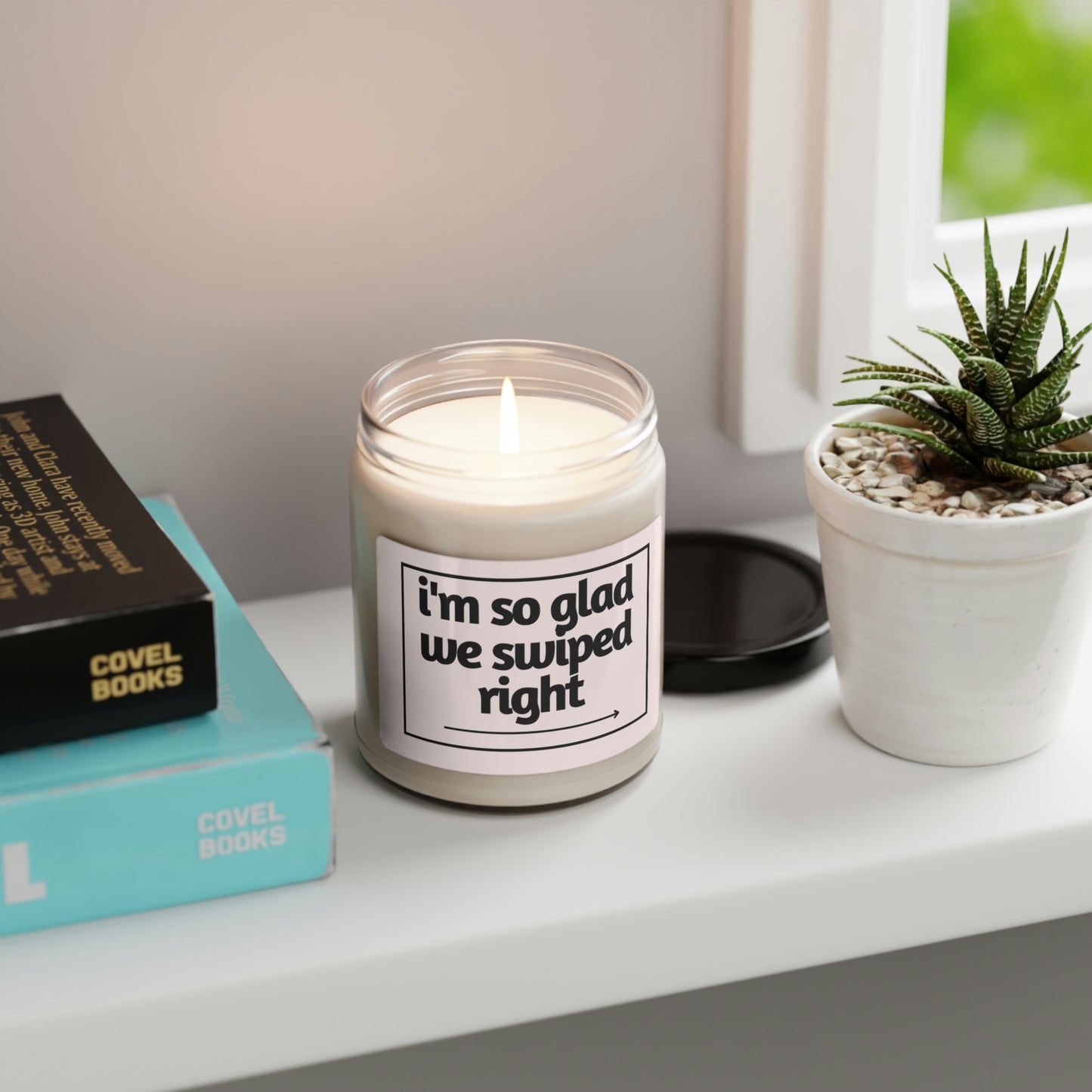 I'm So Glad We Swiped Right, Scented Soy Candle, 9oz